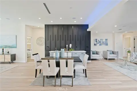 Open living and dining area, Encino remodel
